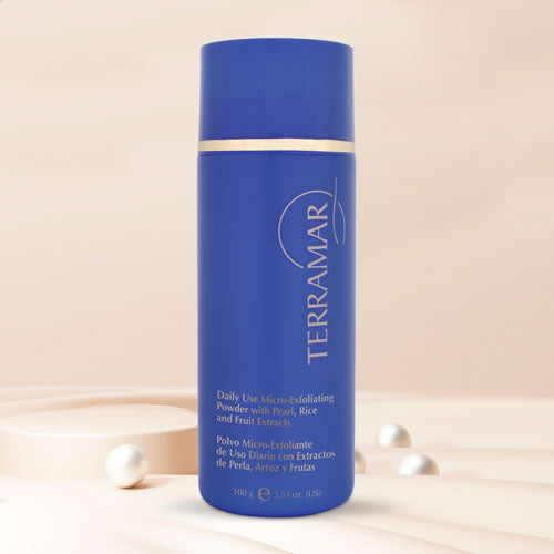 Terramar Polvo Micro-Exfoliante De Uso Diario con Extractos de Perla, Arroz y Frutas