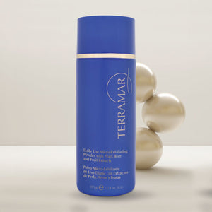 Terramar Polvo Micro-Exfoliante De Uso Diario con Extractos de Perla, Arroz y Frutas