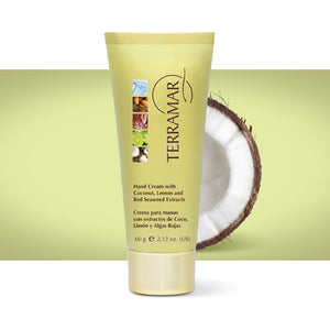 Terramar Crema para Manos con Extractos de Coco, Limón y Algas Rojas