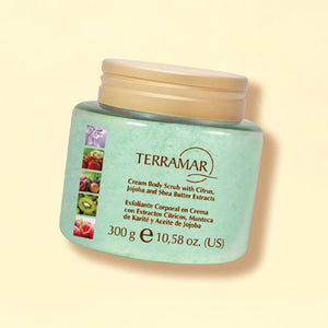 Terramar Exfoliante Corporal en Crema Con Extracto Cítricos, Jojoba y Karité