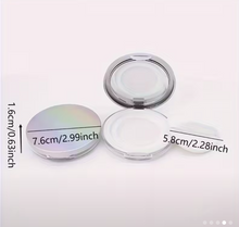 Cargar imagen en el visor de la galería, Estuche de Polvo Suelto Vacío con Espejo de Reutilizable
