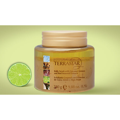 Terramar Exfoliante Corporal con Extractos de Coco, Limón y Algas Rojas